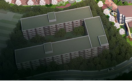 단지 옆 오남중학교 (CG)